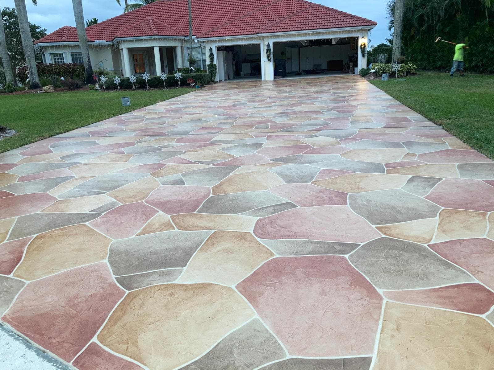 Colorful multi-tone decorative overlay