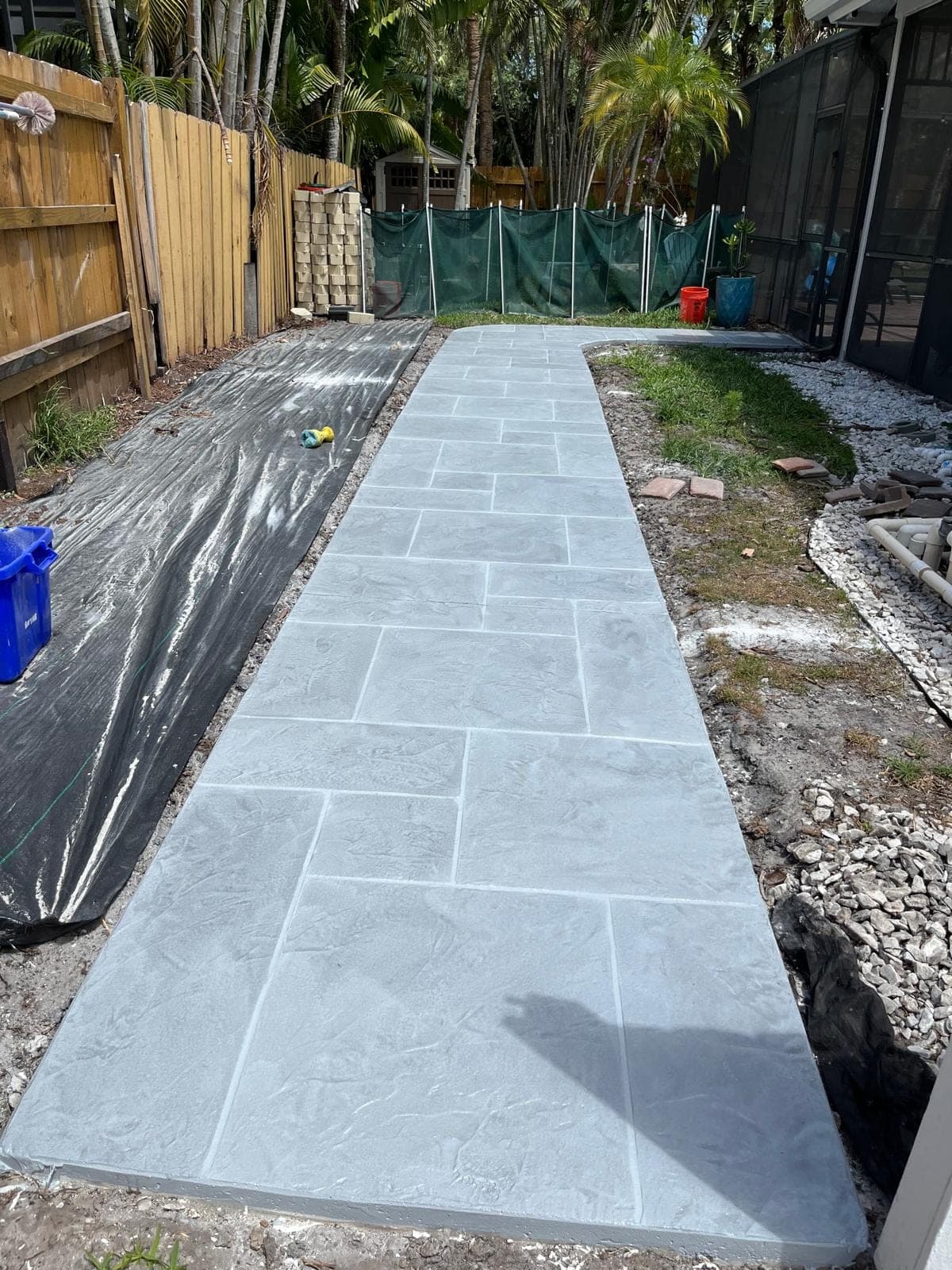 Decorative walkway overlay