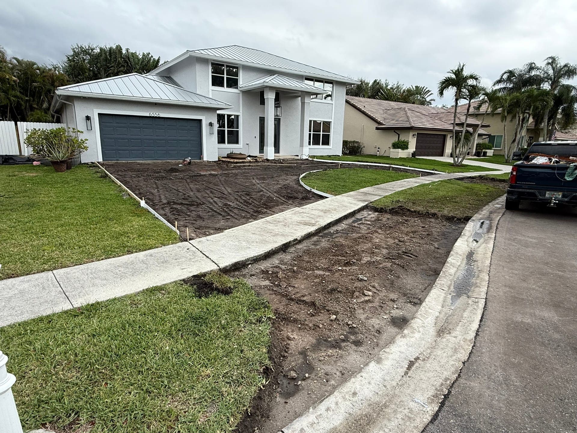Driveway demolition and prep work