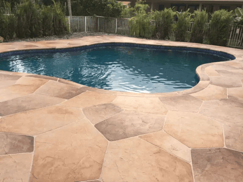 Pool and patio decorative overlay