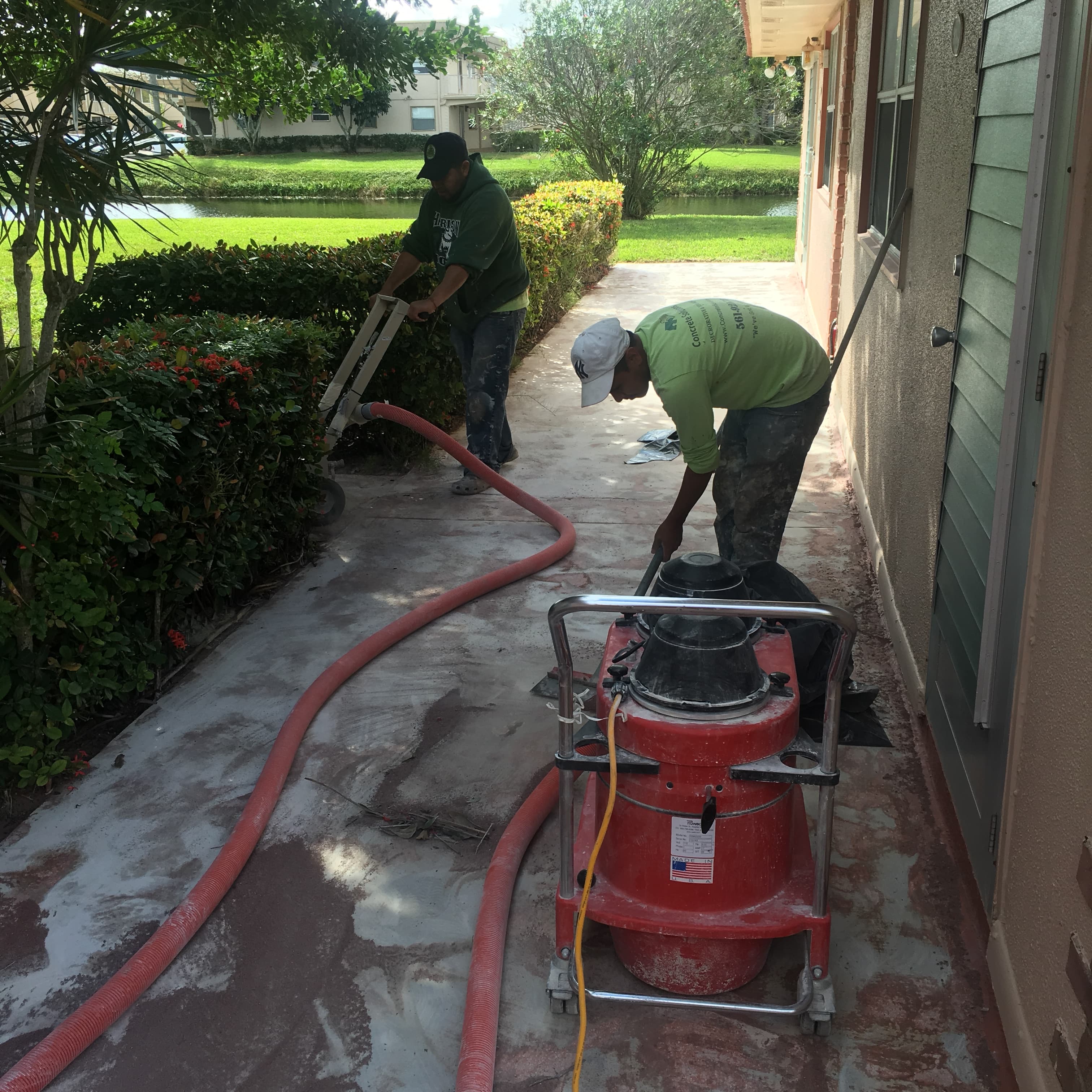 Driveway resurfacing work
